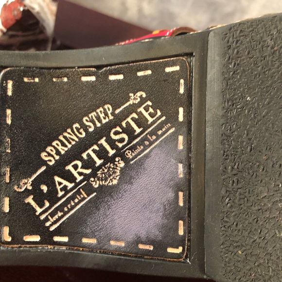 L' Artiste Spring Step Mule Women's Reggae Slide Leather Clogs Size 41/US 9.5 - Picture 7 of 9